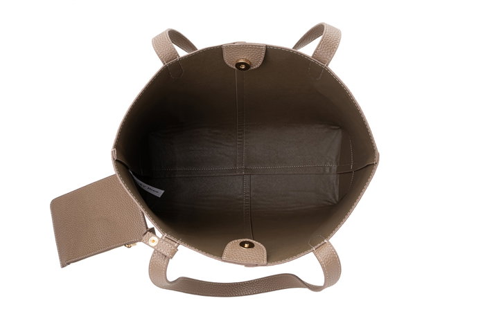 Lucky Bees Bolso Tote Visón Oscuro